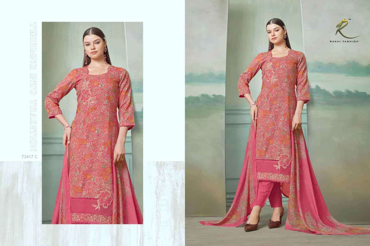 Rakhi Fashion Summer Glamza 73417 Linen Dress Material - Amrah Wholesale