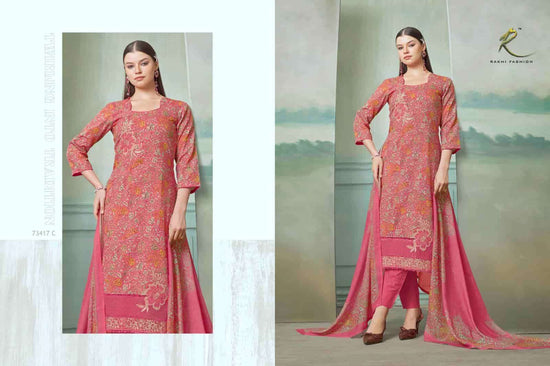 Rakhi Fashion Summer Glamza 73417 Linen Dress Material - Amrah Wholesale
