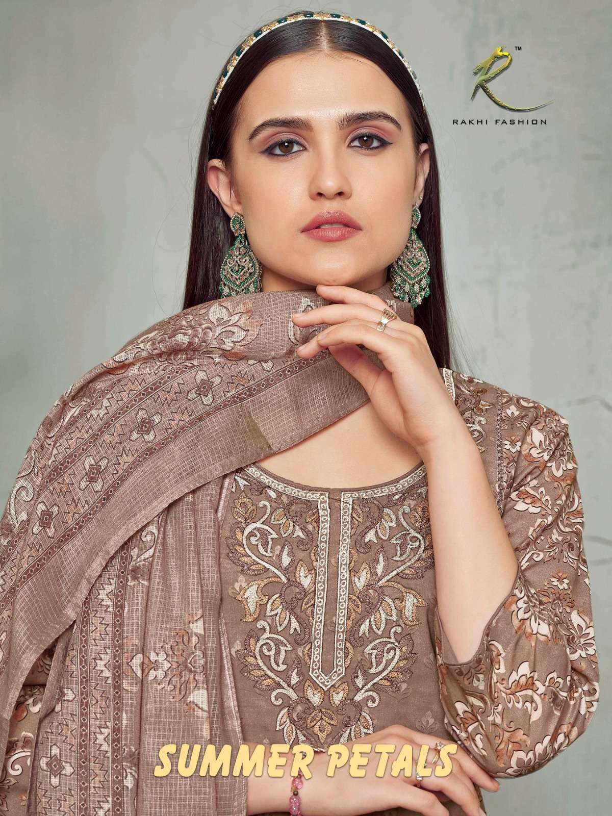 Rakhi Fashion Summer Petals 73431 Premium Cotton Dress Material - Amrah Wholesale