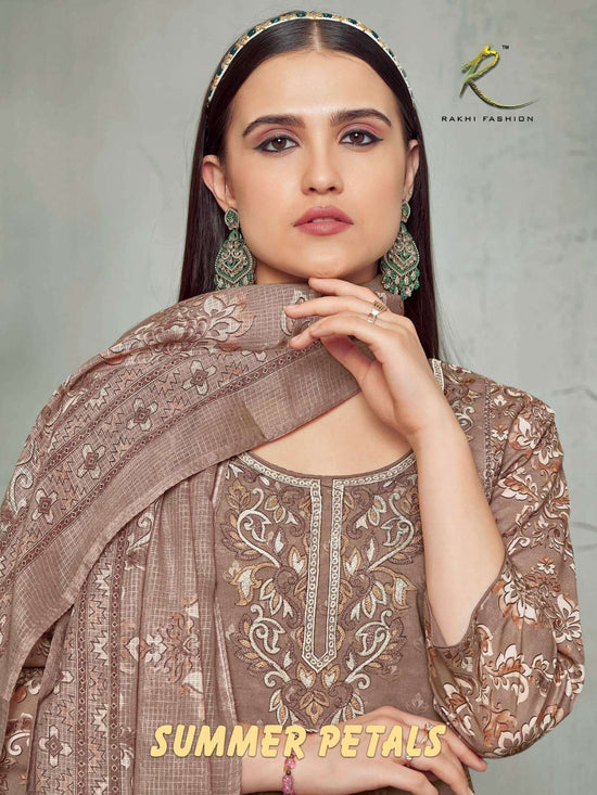 Rakhi Fashion Summer Petals 73431 Premium Cotton Dress Material - Amrah Wholesale