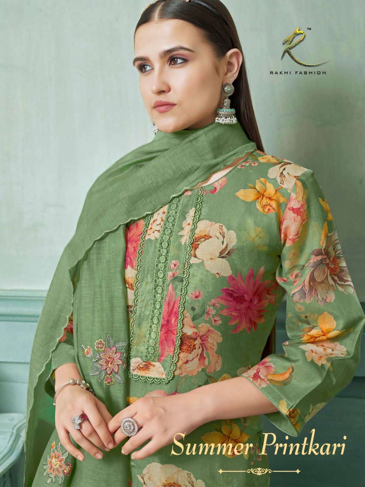 Rakhi Fashion Summer Printkari 73410 Dress Material Wholesale Catalogue - Amrah Wholesale