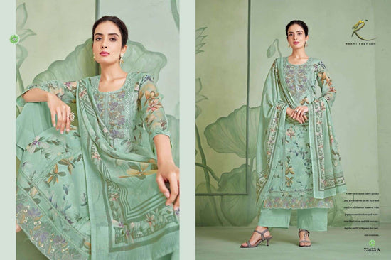 Rakhi Fashion Summer Riverie 73423 Munga Dress Material - Amrah Wholesale