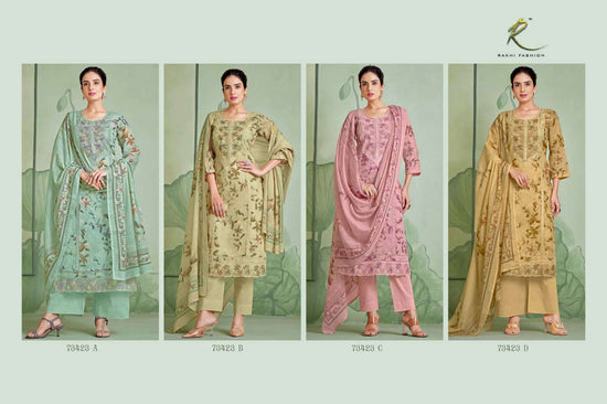 Rakhi Fashion Summer Riverie 73423 Munga Dress Material - Amrah Wholesale
