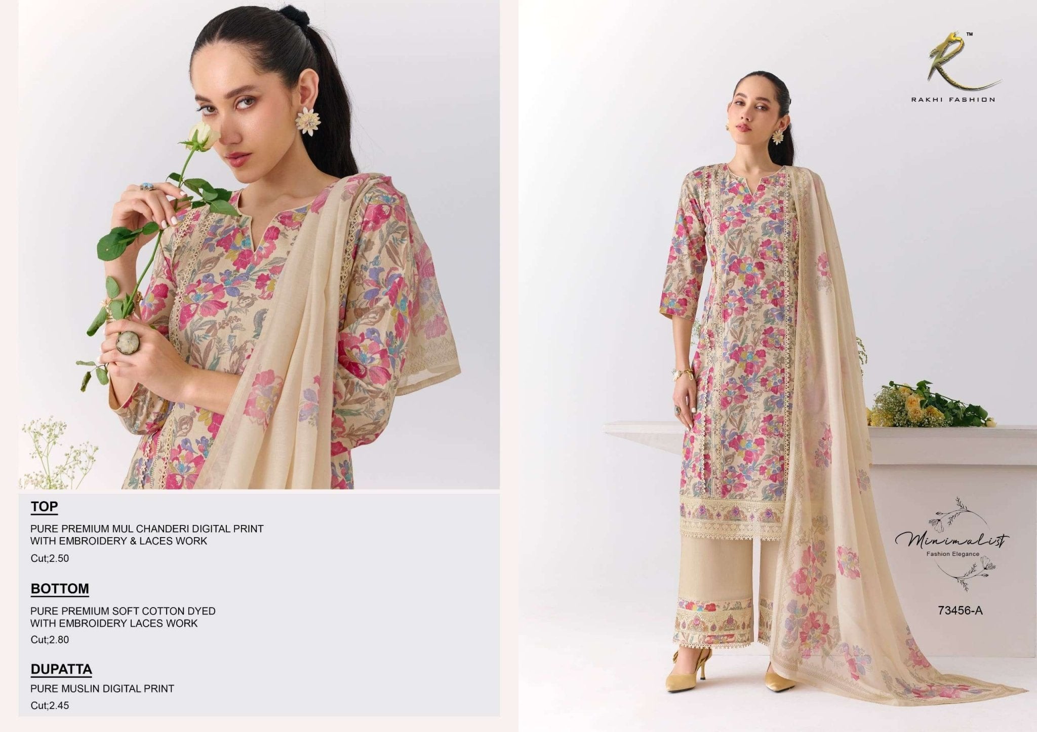 Rakhi Fashion Summer Shangrila 73456 Mal Chanderi Dress Material - Amrah Wholesale