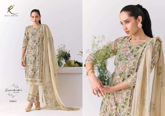 Rakhi Fashion Summer Shangrila 73456 Mal Chanderi Dress Material - Amrah Wholesale