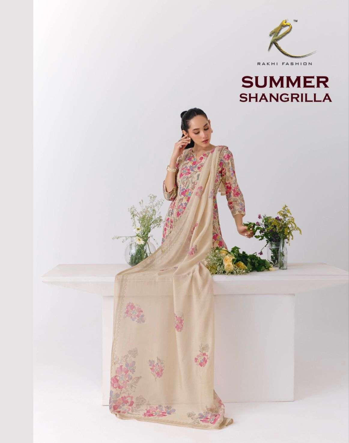 Rakhi Fashion Summer Shangrila 73456 Mal Chanderi Dress Material - Amrah Wholesale