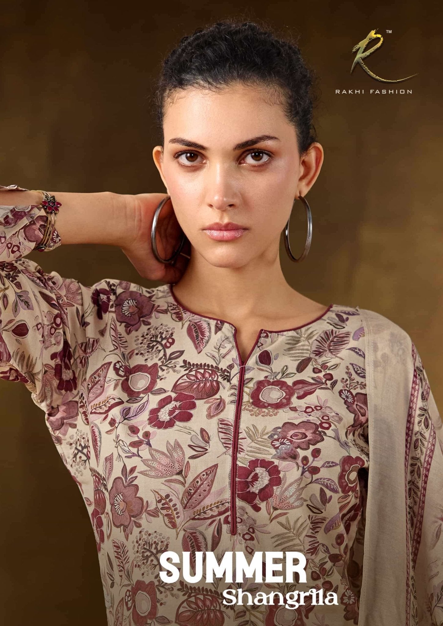 Rakhi Fashion Summer Shangrila 73465 Mal Chanderi Dress Material - Amrah Wholesale
