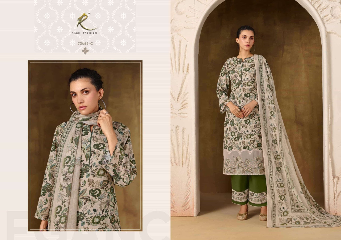 Rakhi Fashion Summer Shangrila 73465 Mal Chanderi Dress Material - Amrah Wholesale