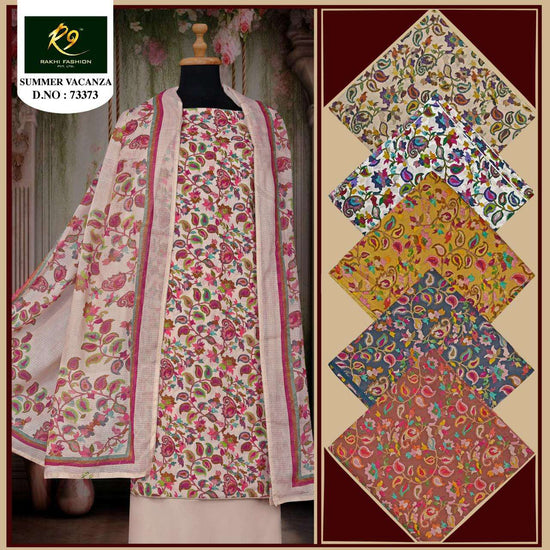 Rakhi Fashion Summer Vacanza Cotton Dress Material Wholesale