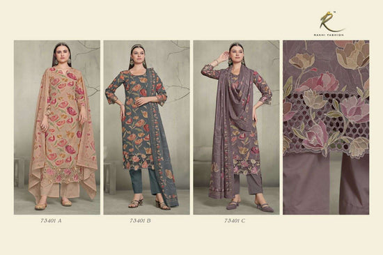 Rakhi Fashion Summer Waves Cotton Printed Dress Material - Amrah Wholesale