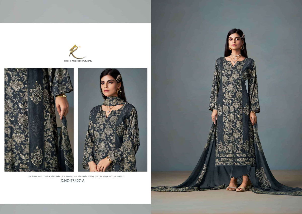 Rakhi Fashion Summer Waves 73427 Cotton Dress Material - Amrah Wholesale