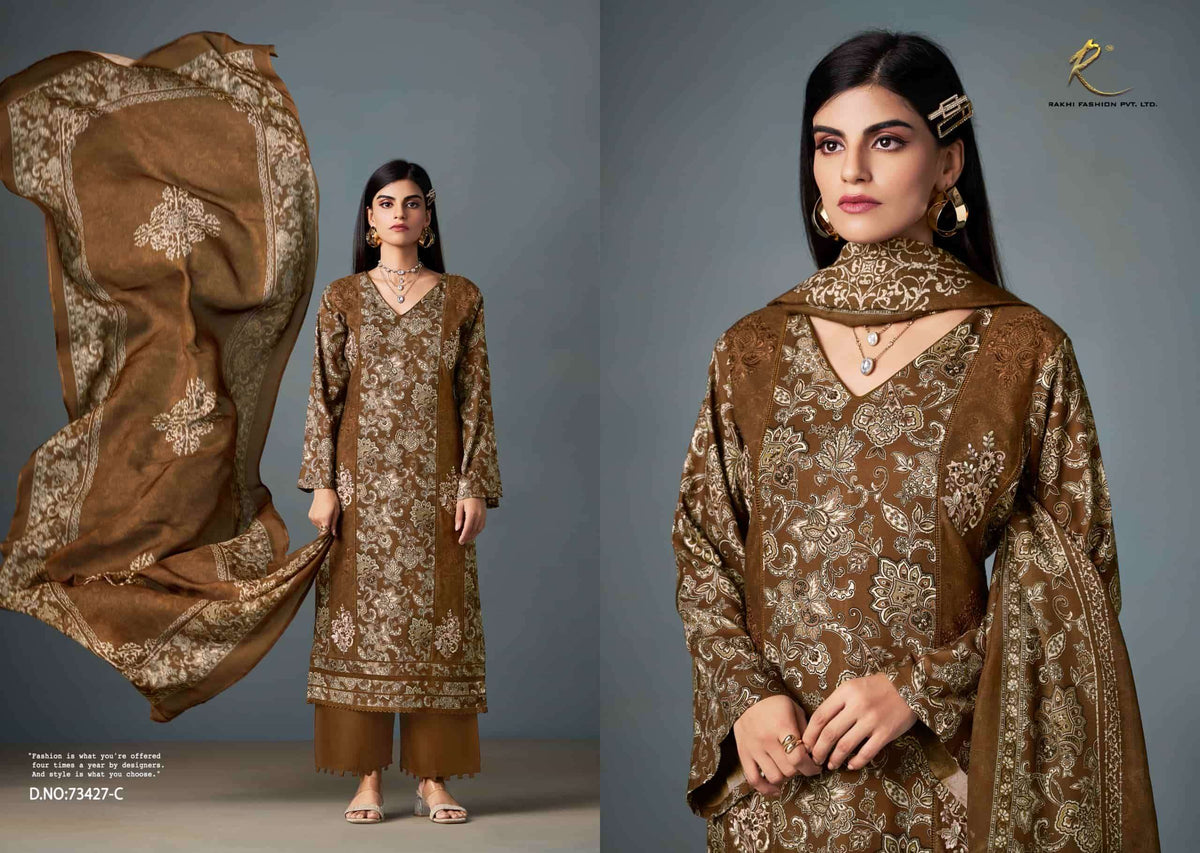 Rakhi Fashion Summer Waves 73427 Cotton Dress Material - Amrah Wholesale
