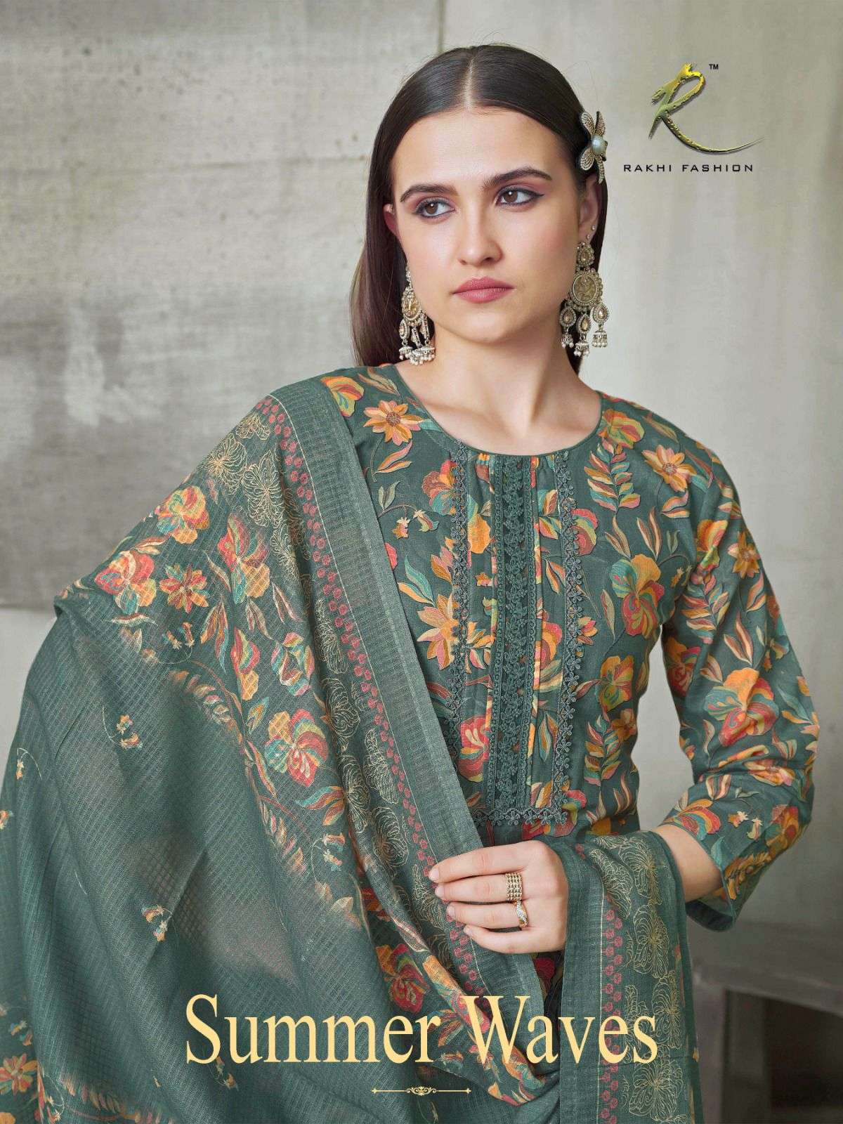 Rakhi Fashion Summer Waves 73411 Cotton Dress Material Wholesale - Amrah Wholesale