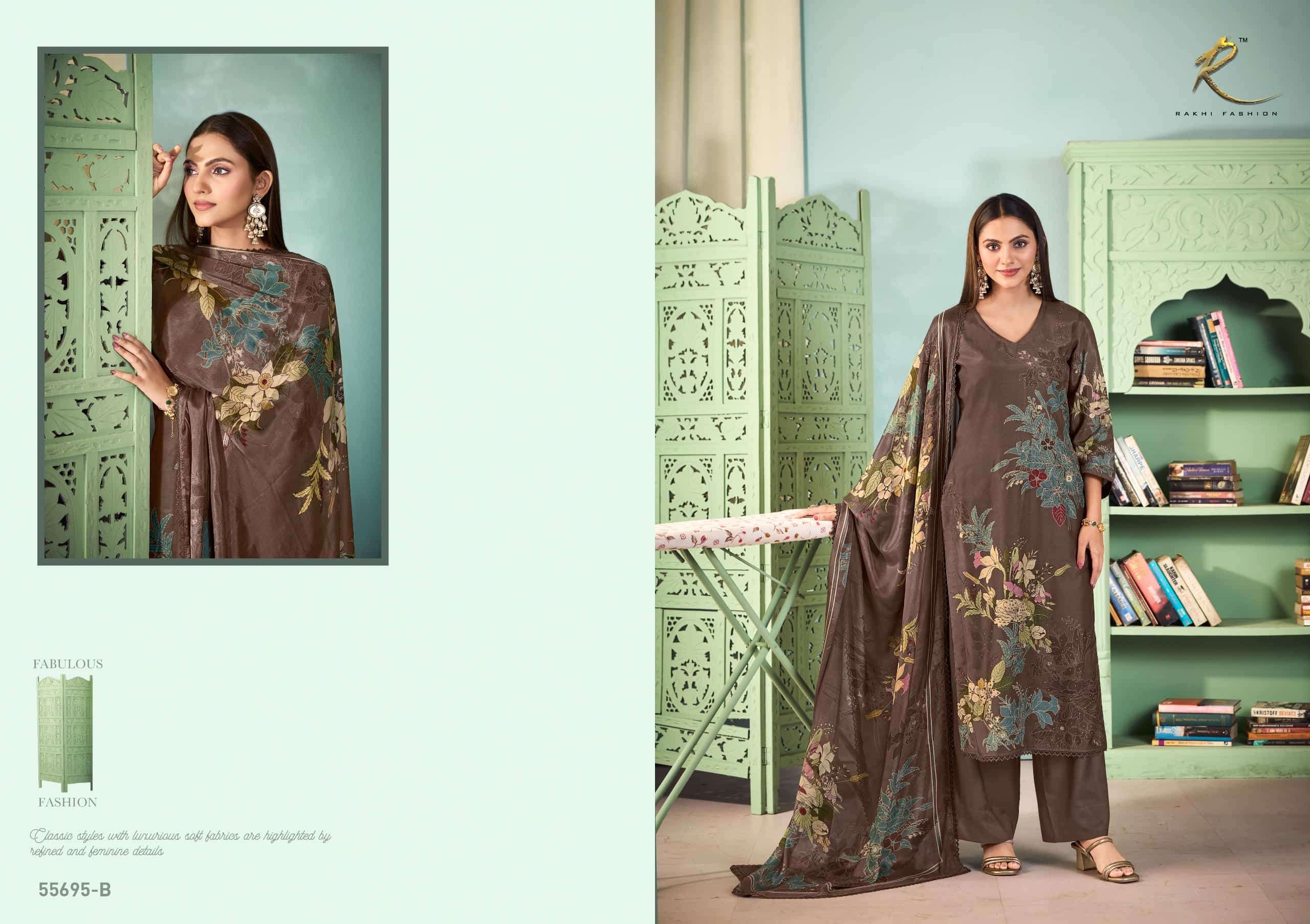 Rakhi Fashion The Perfect Dressup 55695 Premium Bemberg Modal Dress Material
