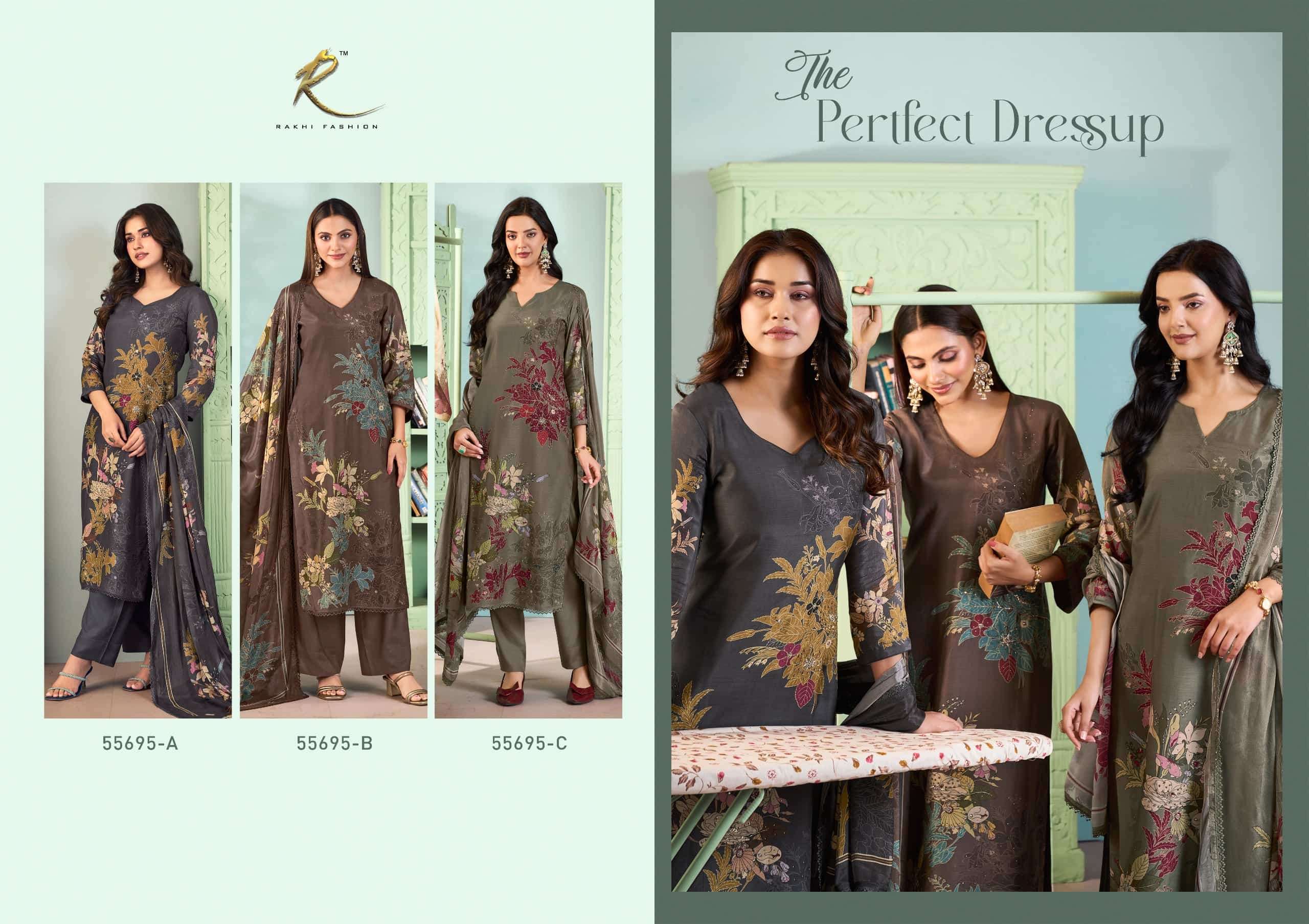 Rakhi Fashion The Perfect Dressup 55695 Premium Bemberg Modal Dress Material