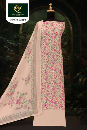 Rakhi Fashion The Print Stories 73450 Premium Cotton Dress Material