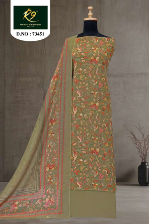 Rakhi Fashion The Print Stories 73451 Cotton Dress Material - Amrah Wholesale