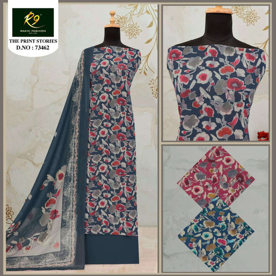 Rakhi Fashion The Print Stories 73462 Digital Printed Cotton Dress Material - Amrah Wholesale
