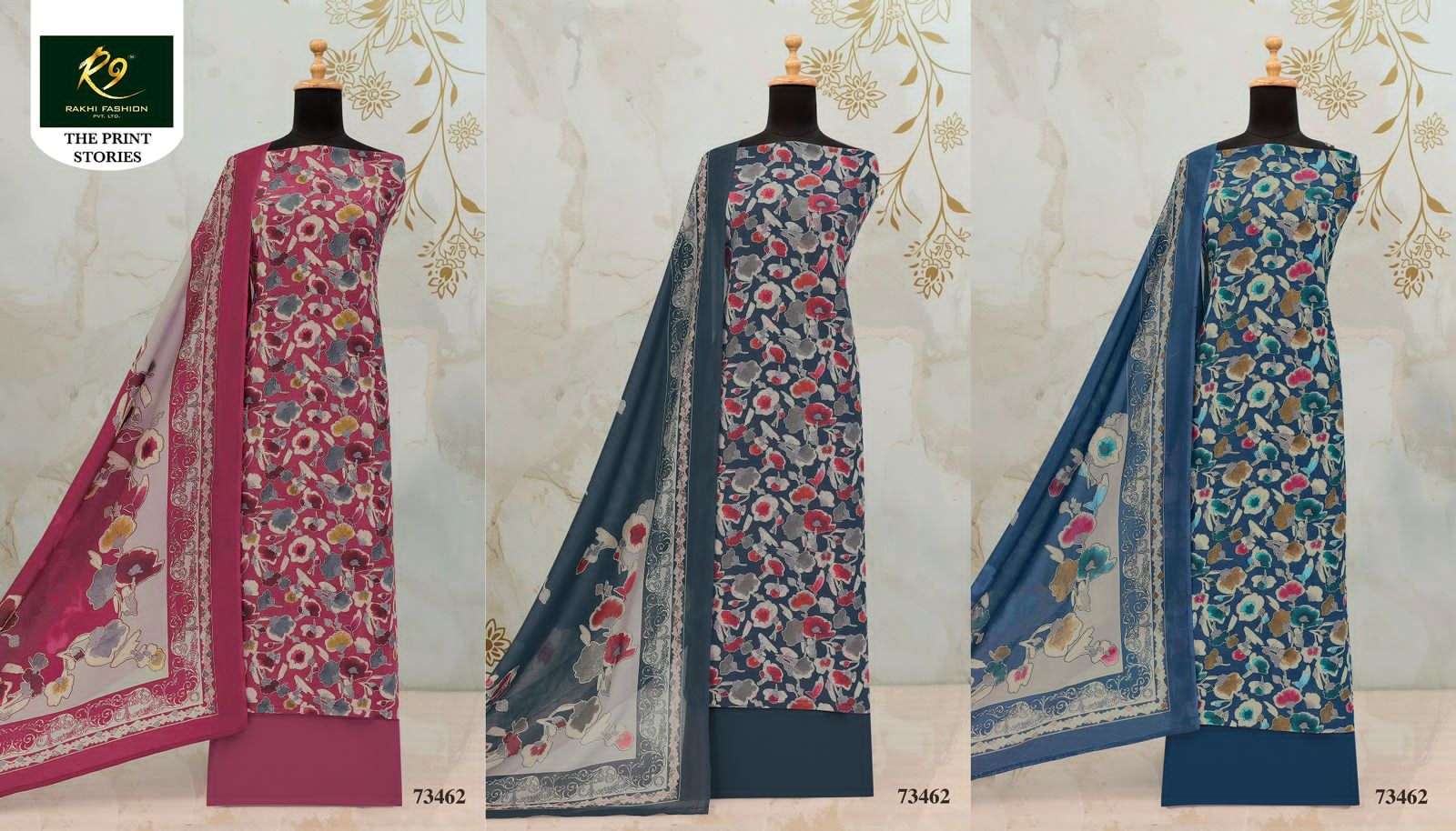 Rakhi Fashion The Print Stories 73462 Digital Printed Cotton Dress Material - Amrah Wholesale