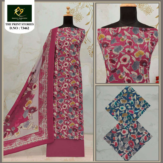 Rakhi Fashion The Print Stories 73462 Digital Printed Cotton Dress Material - Amrah Wholesale