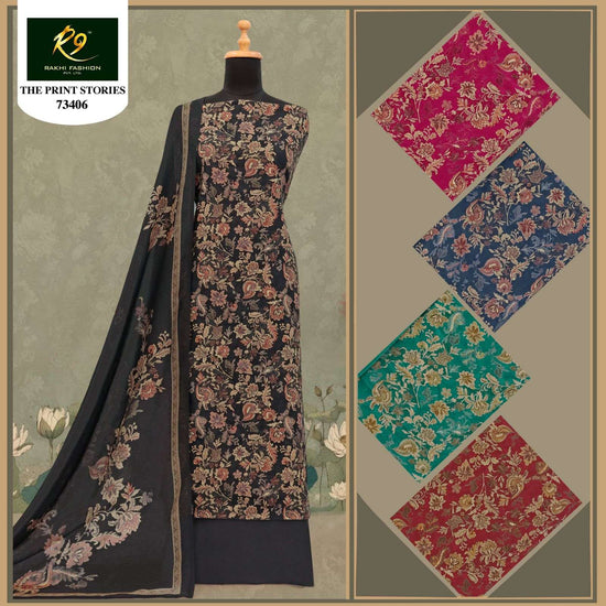 Rakhi Fashion The Prints Stories Cotton Dress Material Wholesale