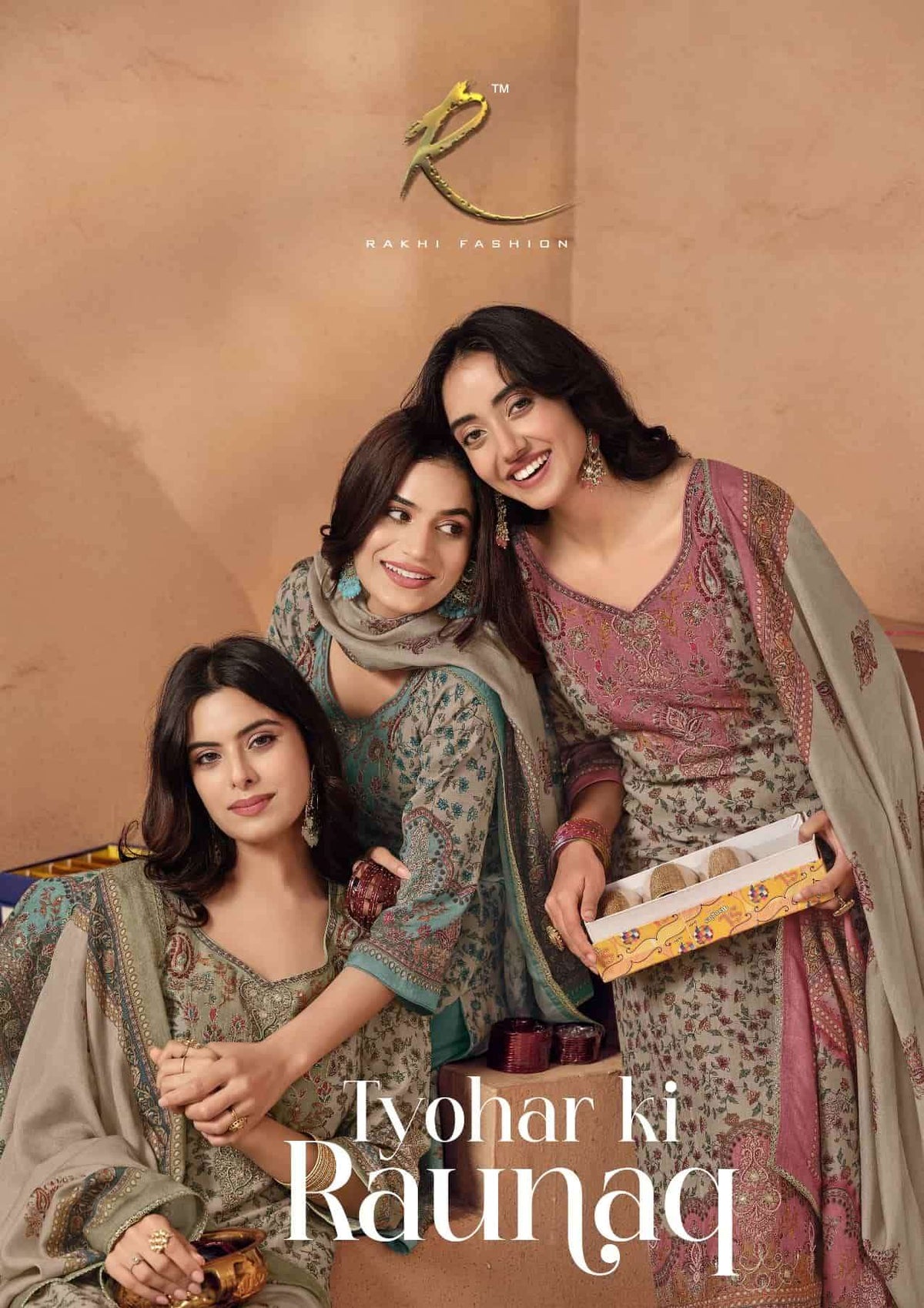 Rakhi Fashion Tyohar Ki Raunaq 55737 Pure Bemberg Banarasi Silk Dress Material
