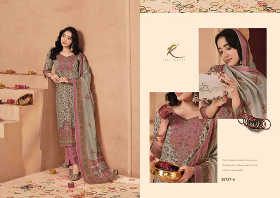 Rakhi Fashion Tyohar Ki Raunaq 55737 Pure Bemberg Banarasi Silk Dress Material