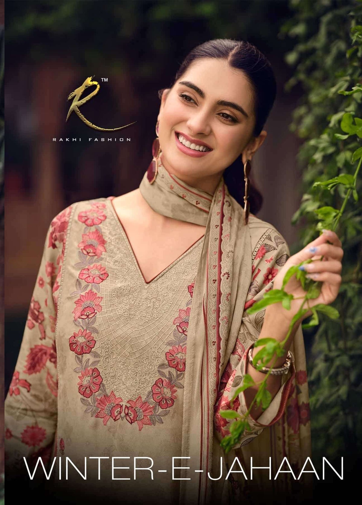 Rakhi Fashion Winter E Jahaan 5539 Pure Premium Pashmina Digital Print Unstitched Dress Material