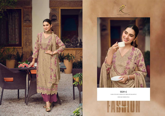 Rakhi Fashion Winter E Jahaan 5539 Pure Premium Pashmina Digital Print Unstitched Dress Material