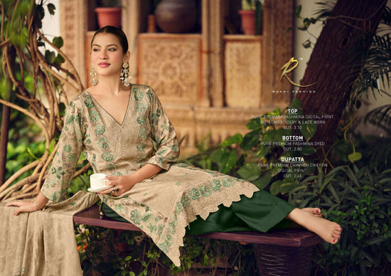 Rakhi Fashion Winter E Jahaan 5539 Pure Premium Pashmina Digital Print Unstitched Dress Material