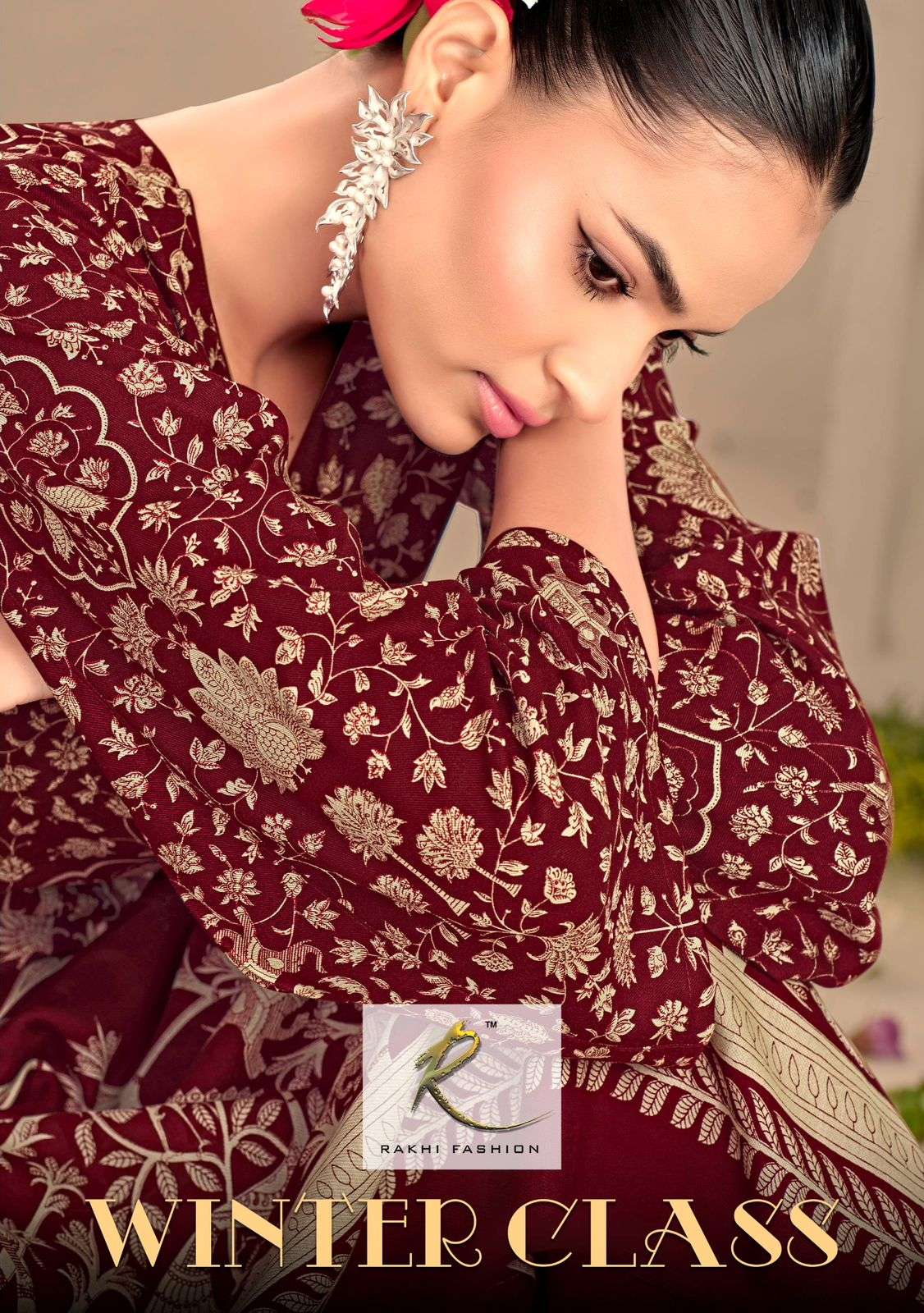 Rakhi Fashion Winter Class Pure Pashmina Dress Material
