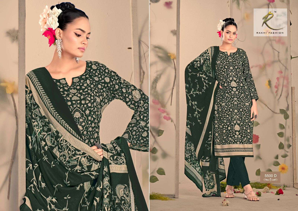 Rakhi Fashion Winter Class Pure Pashmina Dress Material