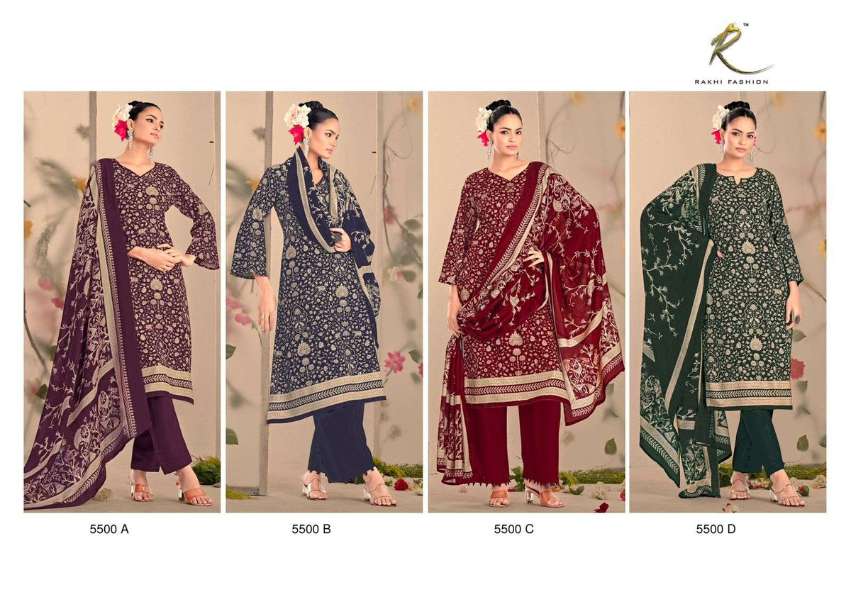 Rakhi Fashion Winter Class Pure Pashmina Dress Material