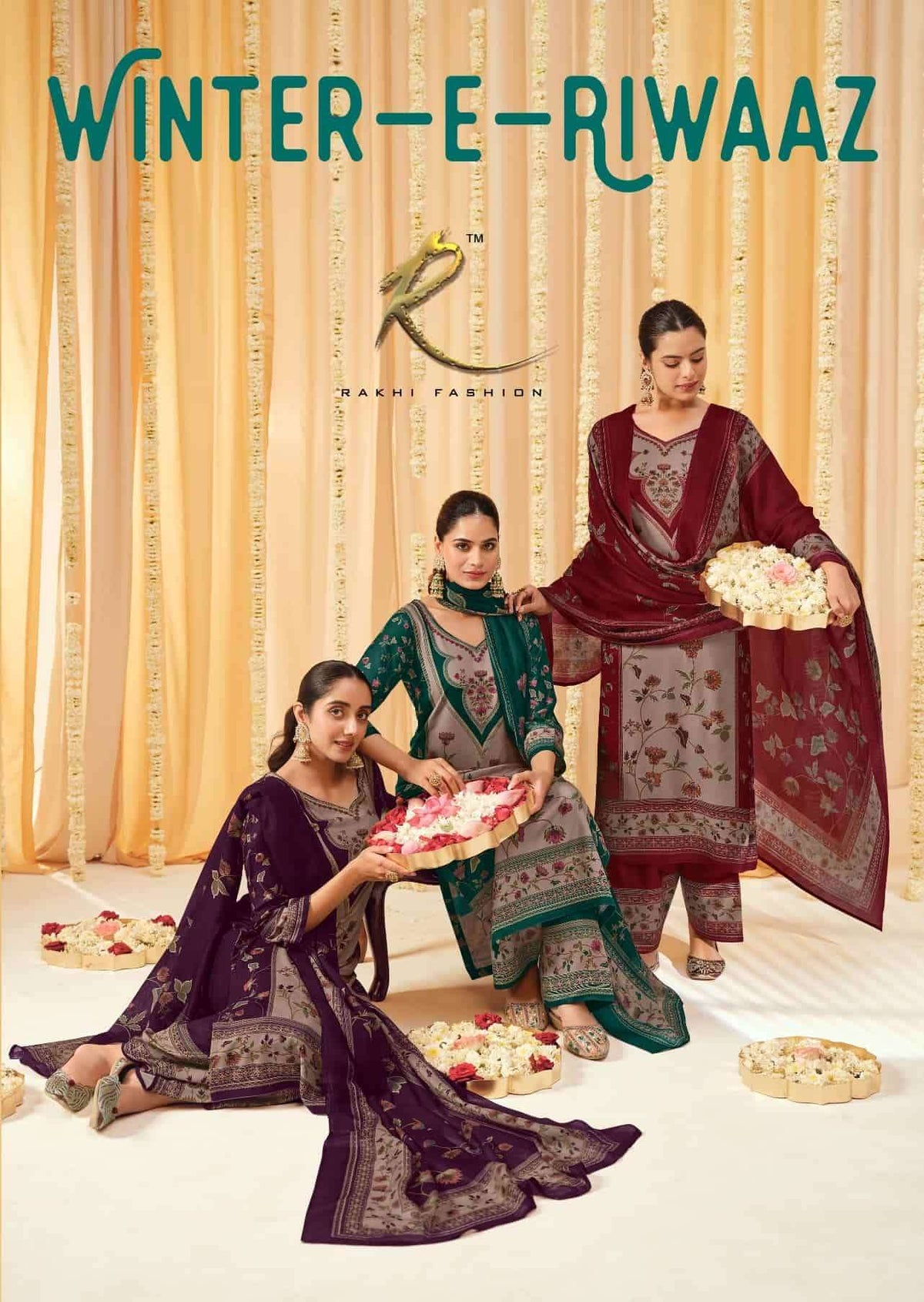 Rakhi Fashion Winter E Riwaaz Pure Premium Pashmina Dress Material