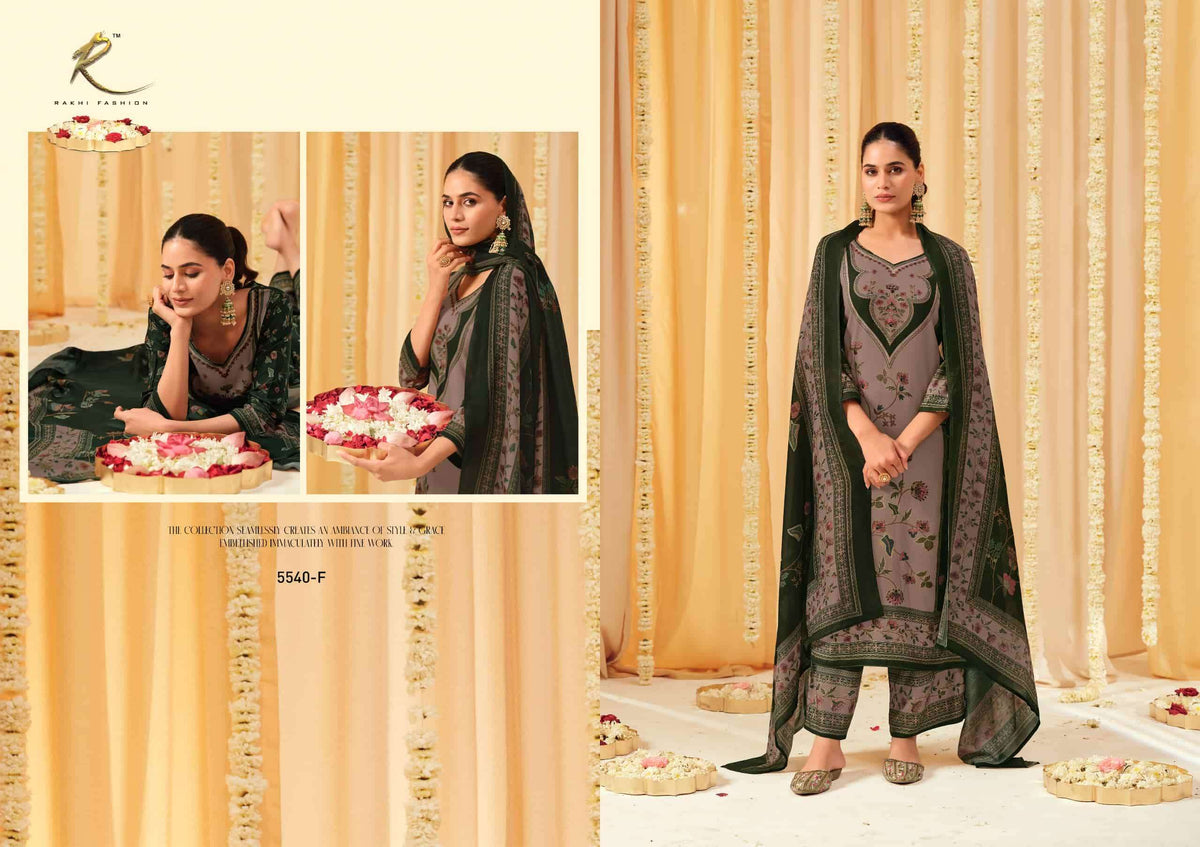 Rakhi Fashion Winter E Riwaaz Pure Premium Pashmina Dress Material