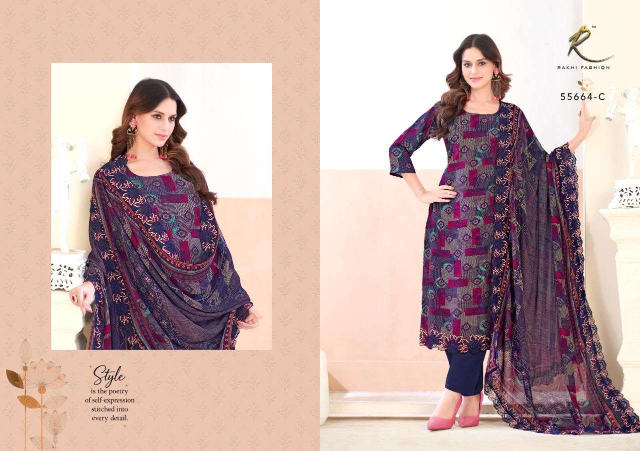 Rakhi Fashion Millionaires Lifestyle 55664 Premium Bemberg Modal Dress Material