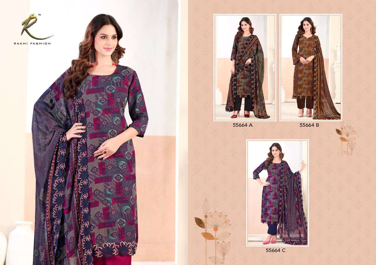 Rakhi Fashion Millionaires Lifestyle 55664 Premium Bemberg Modal Dress Material