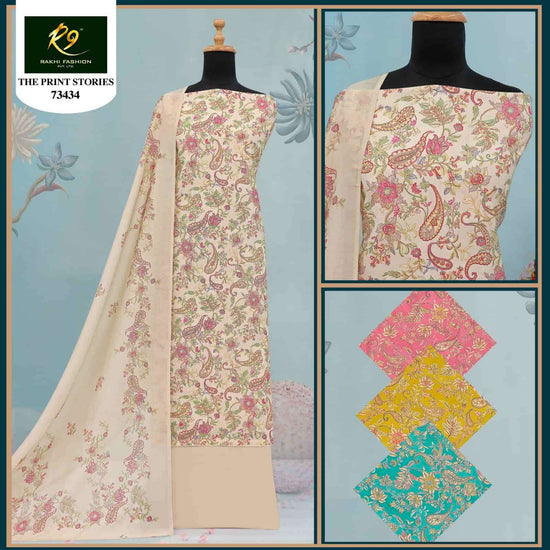 Rakhi Fashion The Print Stories 73434 Cotton Dress Material