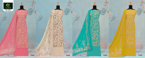 Rakhi Fashion The Print Stories 73434 Cotton Dress Material