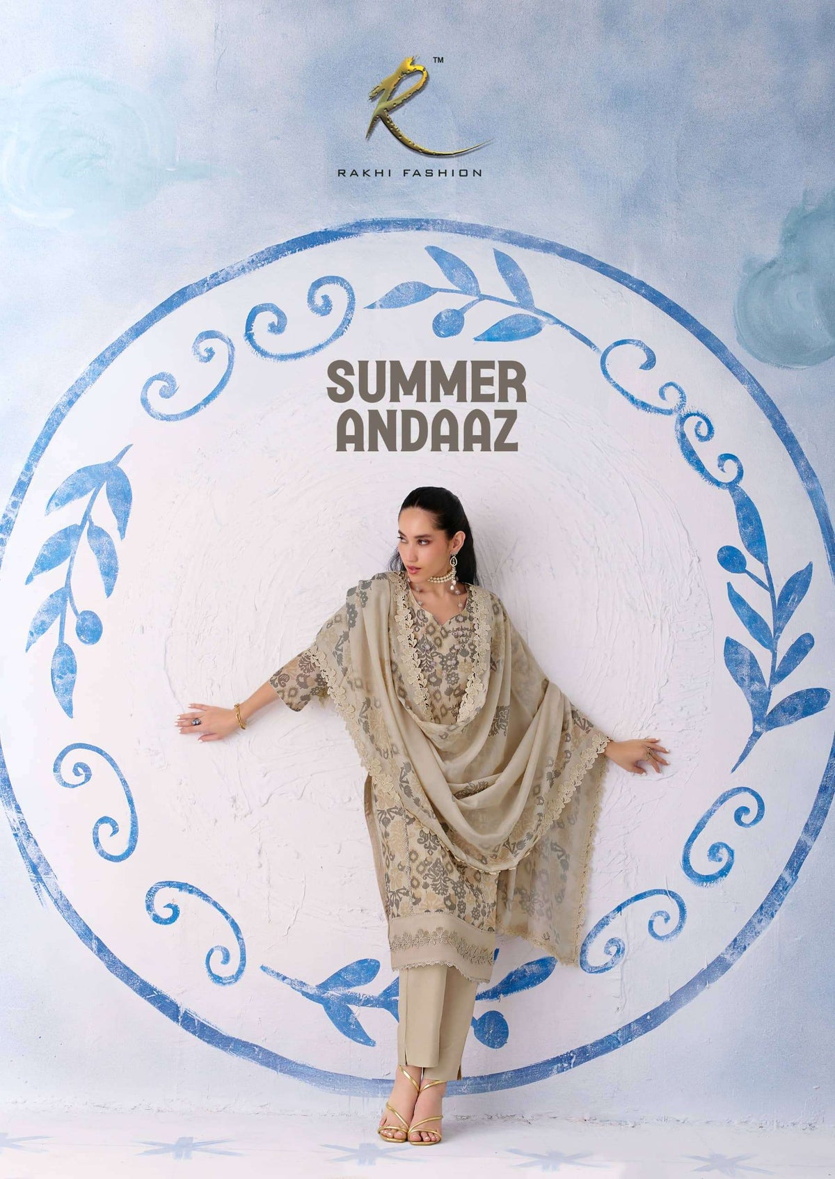 Rakhi Fashion Summer Andaaz 73439 Chanderi Dress Material