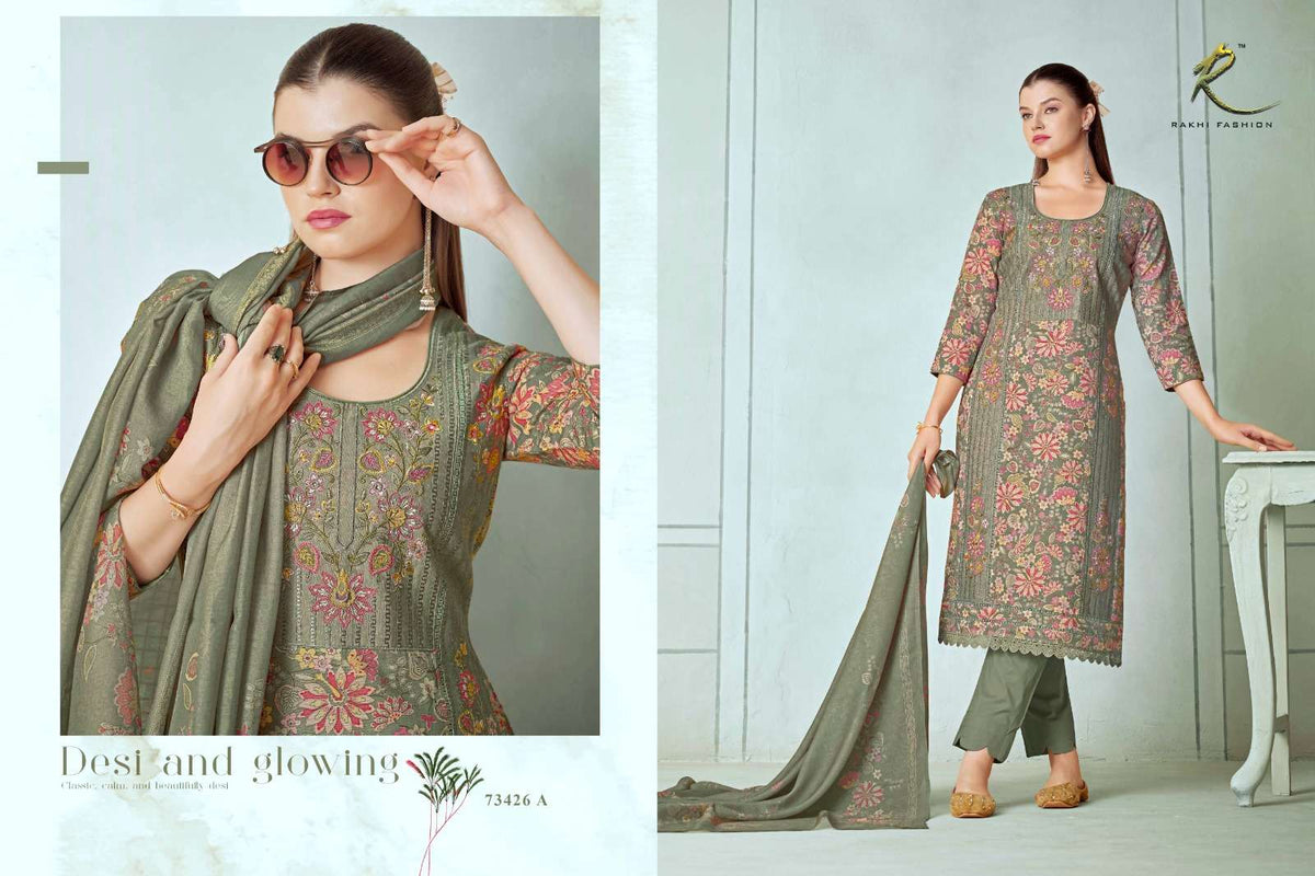 Rakhi Fashion Summer Carnival 73426 Linen Dress Material