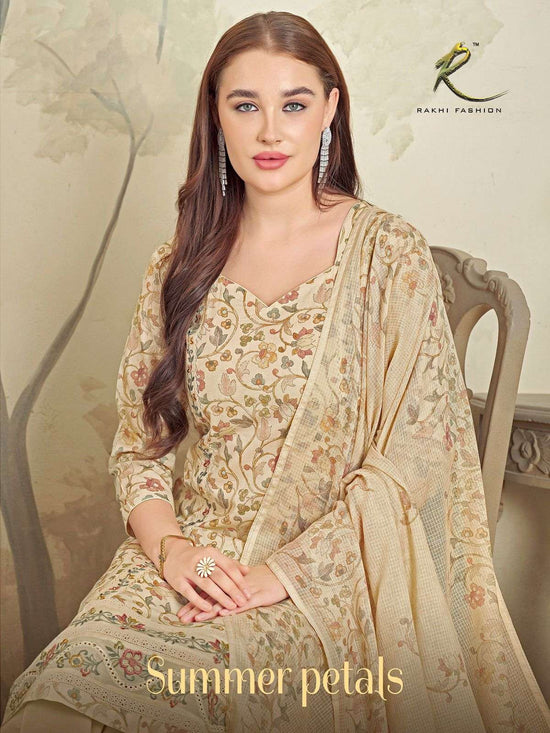 Rakhi Fashion Summer Petals 73391 Premium Cotton Dress Material