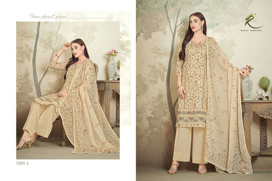 Rakhi Fashion Summer Petals 73391 Premium Cotton Dress Material
