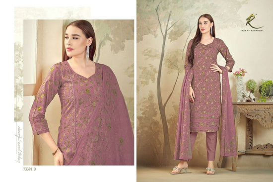 Rakhi Fashion Summer Petals 73391 Premium Cotton Dress Material