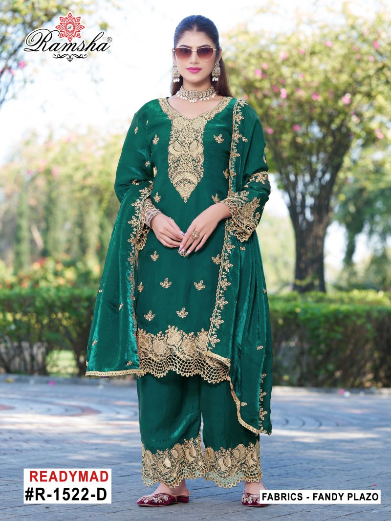 Ramsha R 1522 A To D Fandy Jari Work Salwar Kameez Set - Amrah Wholesale