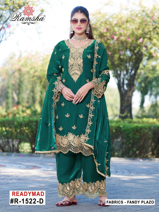 Ramsha R 1522 A To D Fandy Jari Work Salwar Kameez Set - Amrah Wholesale