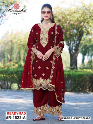 Ramsha R 1522 A To D Fandy Jari Work Salwar Kameez Set - Amrah Wholesale