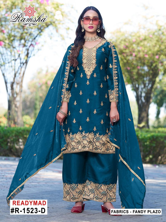 Ramsha R 1523 A To D Fandy Jari Work Salwar Kameez Set - Amrah Wholesale