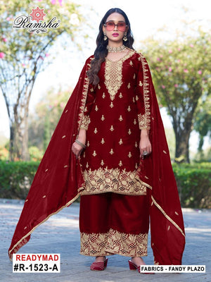 Ramsha R 1523 A To D Fandy Jari Work Salwar Kameez Set - Amrah Wholesale
