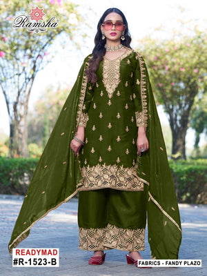 Ramsha R 1523 A To D Fandy Jari Work Salwar Kameez Set - Amrah Wholesale
